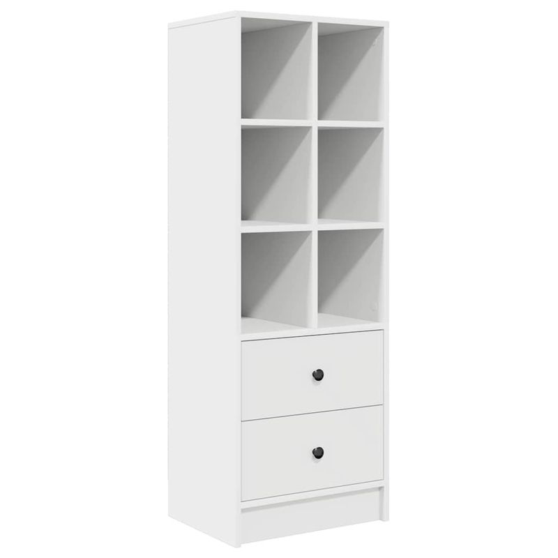 Casa si Gradina - Mobilier - Mese si birouri - Birouri - Birou cu Stocare Alb Lemn Ingineresc - Infinity.ro