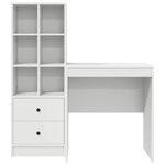 Casa si Gradina - Mobilier - Mese si birouri - Birouri - Birou cu Stocare Alb Lemn Ingineresc - Infinity.ro