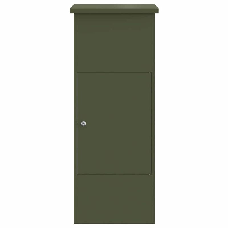 Casa si Gradina - Constructii - Depozitare, transport si protectie - Cutii postale - Cutie pentru colet Olivengrønn 44.5 x 29 x 110.5 cm Otel - Infinity.ro