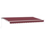 Casa si Gradina - Gradina si terasa - Umbrele si pavilioane - Pavilioane - Cortina Retractabila Manual Burgundy 350x200 cm - Infinity.ro