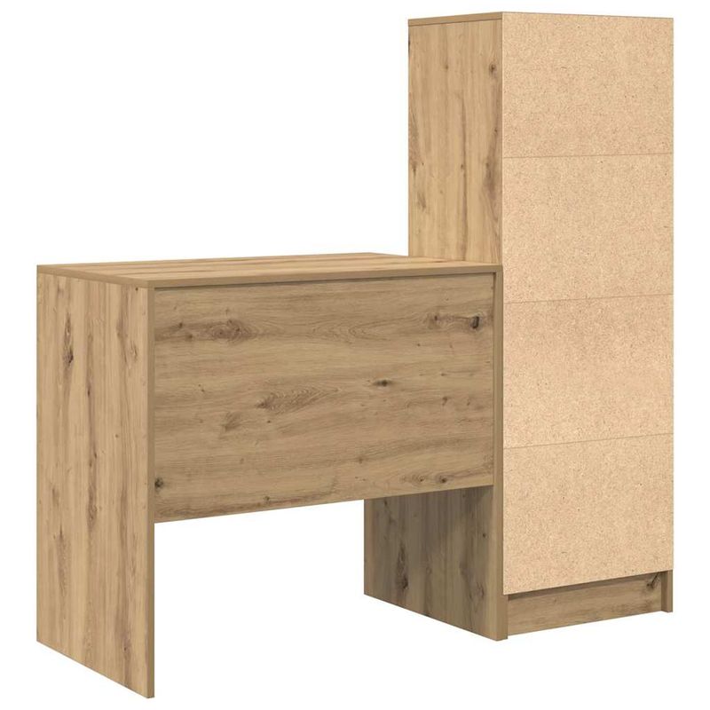 Casa si Gradina - Mobilier - Mese si birouri - Birouri - Birou  cu depozitare Stejar artizanal Lemn stratificat - Infinity.ro