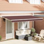 Casa si Gradina - Gradina si terasa - Umbrele si pavilioane - Pavilioane - Cortina Retractabila Manual Maro 400x200 cm - Infinity.ro