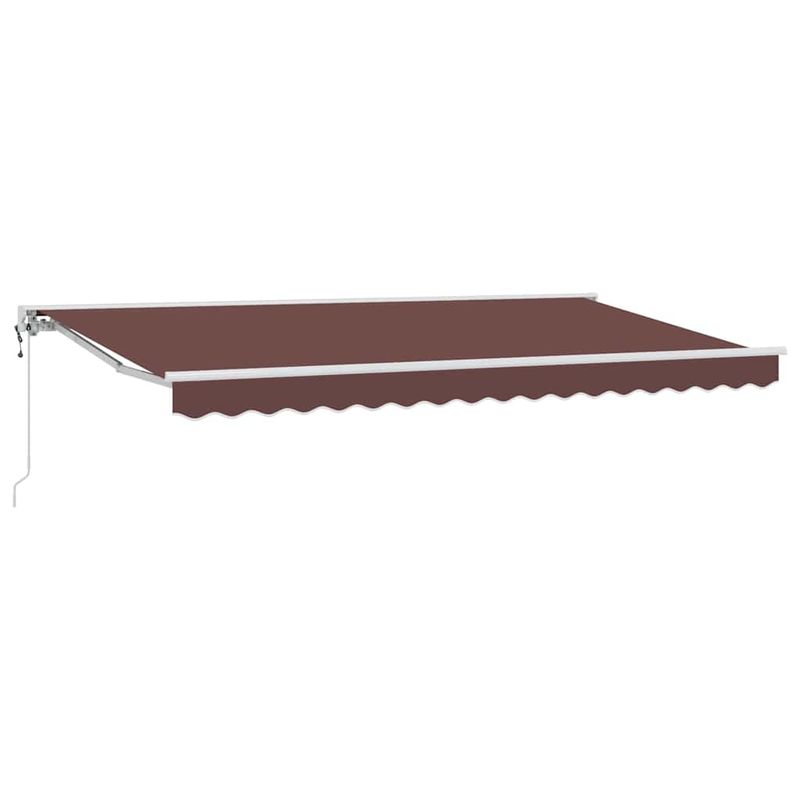 Casa si Gradina - Gradina si terasa - Umbrele si pavilioane - Pavilioane - Cortina Retractabila Manual Maro 400x200 cm - Infinity.ro