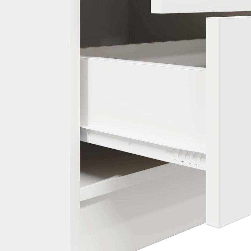 Casa si Gradina - Mobilier - Mese si birouri - Birouri - Birou  cu Stocare Alb Lemn Prelucrat - Infinity.ro