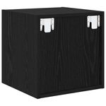 Casa si Gradina - Mobilier - Biblioteci si rafturi - Rafturi - Dulap de perete Stejar negru 37 x 37 x 37 cm Lemn compozit - Infinity.ro