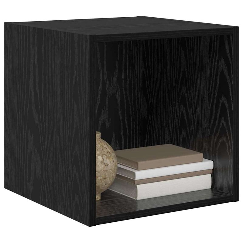 Casa si Gradina - Mobilier - Biblioteci si rafturi - Rafturi - Dulap de perete Stejar negru 37 x 37 x 37 cm Lemn compozit - Infinity.ro