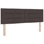 Casa si Gradina - Mobilier - Paturi si accesorii - Paturi - Pat cu arcuri Maro inchis 140 x 190 cm Tesatura si Spuma - Infinity.ro