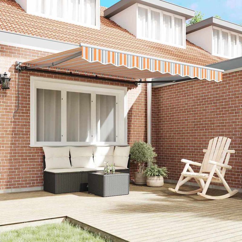 Casa si Gradina - Gradina si terasa - Umbrele si pavilioane - Pavilioane - Cortina Retractabila Manual Albastru Marin 350x250 cm - Infinity.ro