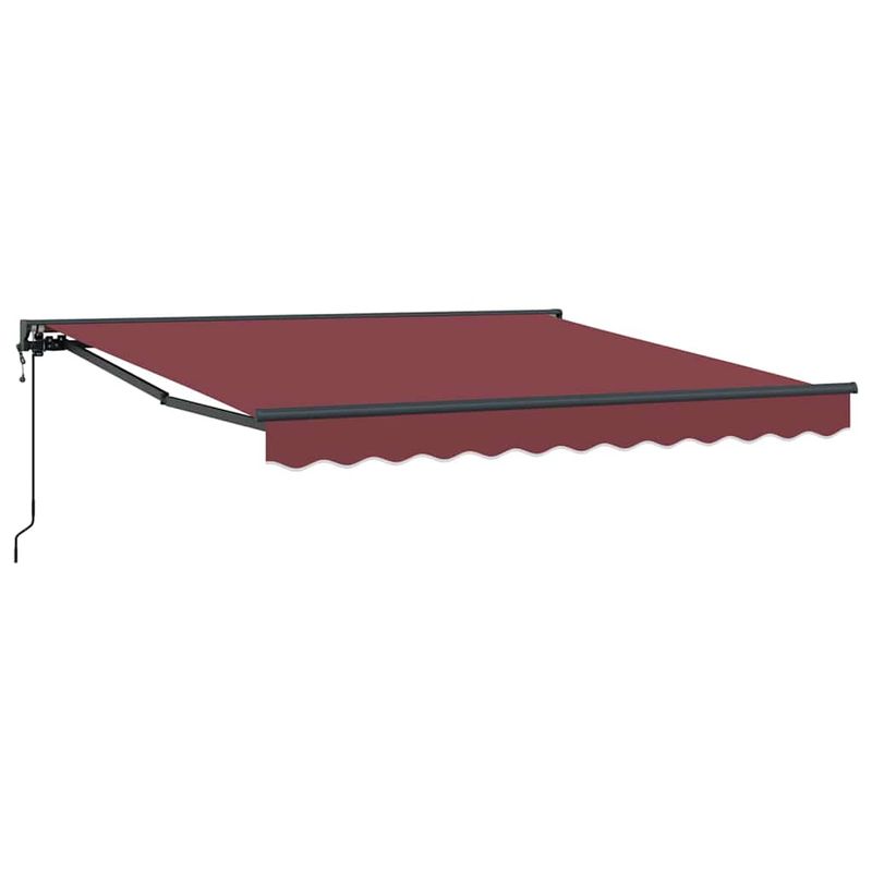 Casa si Gradina - Gradina si terasa - Umbrele si pavilioane - Pavilioane - Cortina Retractabila Manual Rosu Burgund 350x250 cm - Infinity.ro
