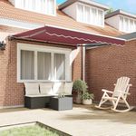 Casa si Gradina - Gradina si terasa - Umbrele si pavilioane - Pavilioane - Cortina Retractabila Manual Rosu Burgund 350x250 cm - Infinity.ro