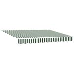 Casa si Gradina - Gradina si terasa - Umbrele si pavilioane - Pavilioane - Cortina Retractabila Manual Verde si alb 300x250 cm - Infinity.ro