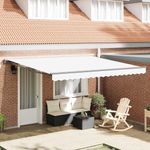 Casa si Gradina - Gradina si terasa - Umbrele si pavilioane - Pavilioane - Cortina Retractabila Manual Alb 400x300 cm - Infinity.ro