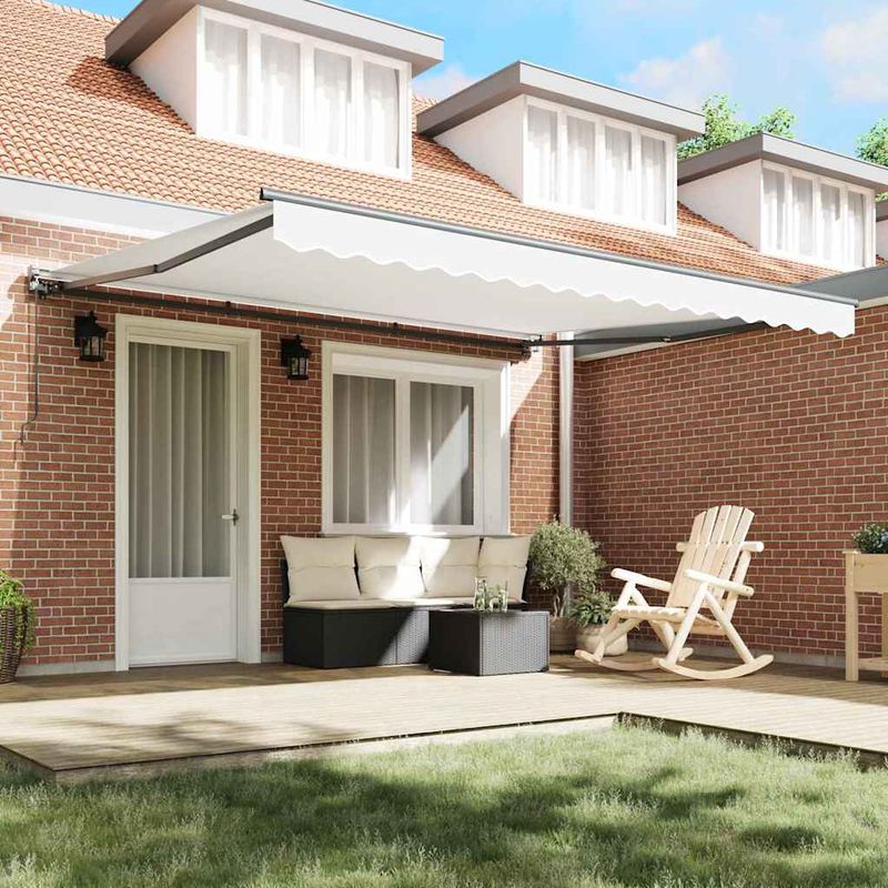 Casa si Gradina - Gradina si terasa - Umbrele si pavilioane - Pavilioane - Cortina Retractabila Manual Alb 400x300 cm - Infinity.ro