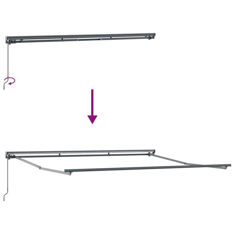 Casa si Gradina - Gradina si terasa - Umbrele si pavilioane - Pavilioane - Cortina Retractabila Manual Alb 400x300 cm - Infinity.ro
