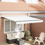 Casa si Gradina - Gradina si terasa - Umbrele si pavilioane - Pavilioane - Cortina Retractabila Manual Alb 300x250 cm Poliester - Infinity.ro