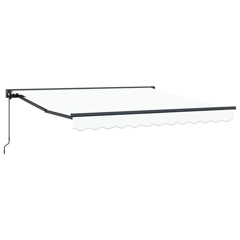 Casa si Gradina - Gradina si terasa - Umbrele si pavilioane - Pavilioane - Cortina Retractabila Manual Alb 300x250 cm Poliester - Infinity.ro