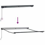 Casa si Gradina - Gradina si terasa - Umbrele si pavilioane - Pavilioane - Cortina Retractabila Manual Alb 300x250 cm Poliester - Infinity.ro