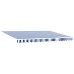 Casa si Gradina - Gradina si terasa - Umbrele si pavilioane - Pavilioane - Cortina Retractabila Manual Albastru si Alb 450x300 cm - Infinity.ro