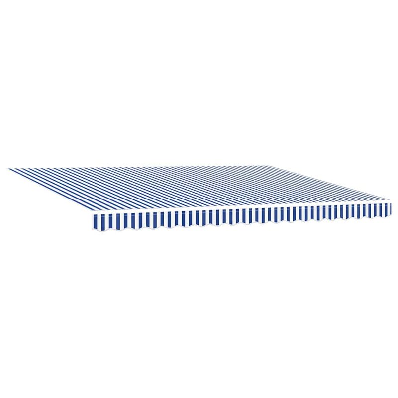 Casa si Gradina - Gradina si terasa - Umbrele si pavilioane - Pavilioane - Cortina Retractabila Manual Albastru si Alb 450x300 cm - Infinity.ro