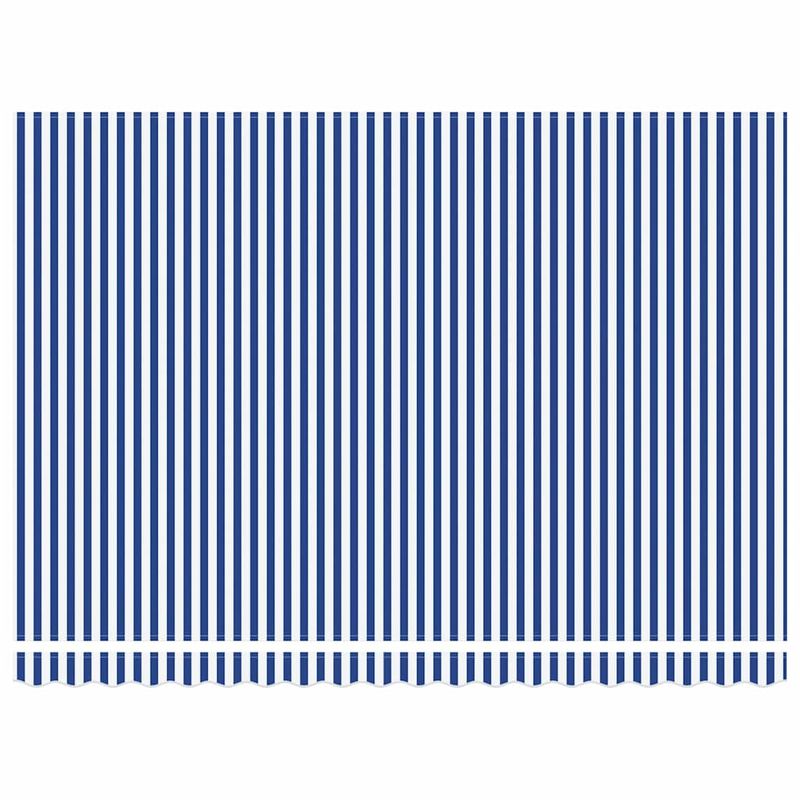 Casa si Gradina - Gradina si terasa - Umbrele si pavilioane - Pavilioane - Cortina Retractabila Manual Albastru si Alb 450x300 cm - Infinity.ro