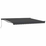 Casa si Gradina - Gradina si terasa - Umbrele si pavilioane - Pavilioane - Cortina Retractabila Antracit 400x300 cm Aluminiu si poliester - Infinity.ro