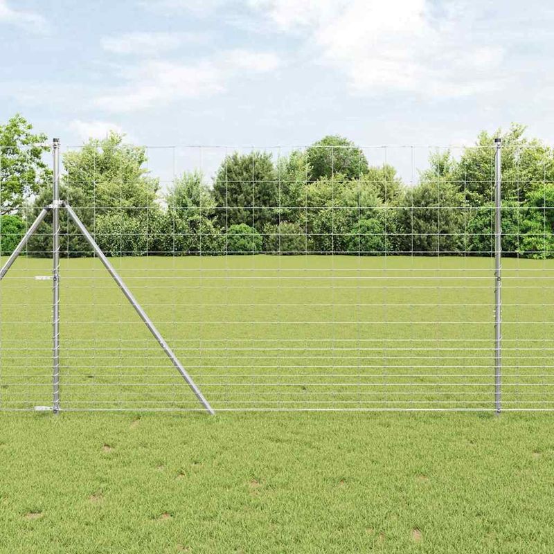Casa si Gradina - Gradina si terasa - Garduri, panouri si accesorii - Gard de camp 1.5x25 m din otel galvanizat - Infinity.ro