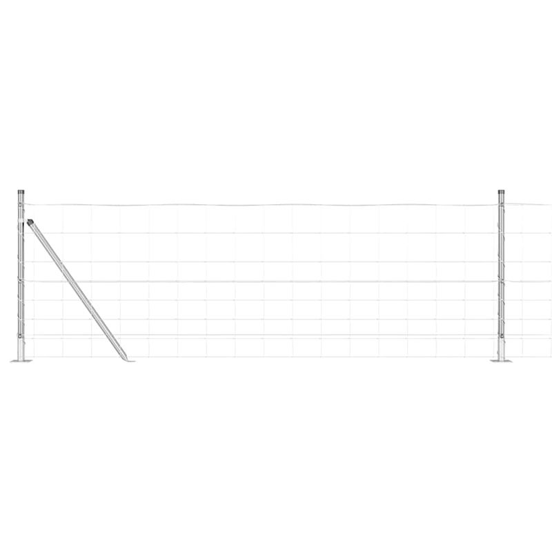 Casa si Gradina - Gradina si terasa - Garduri, panouri si accesorii - Gard de teren 0.8x25 m Otel galvanizat - Infinity.ro