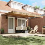 Casa si Gradina - Gradina si terasa - Umbrele si pavilioane - Pavilioane - Cortina Retractabila Manual Albastru Marin 450x300 cm - Infinity.ro