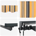 Casa si Gradina - Gradina si terasa - Umbrele si pavilioane - Pavilioane - Cortina Retractabila Manual Albastru Marin 450x300 cm - Infinity.ro