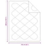 Casa si Gradina - Textile si covoare - Pături și cuverturi - Pături - Perna cu duvet de vara Altele 2 pcs Alb 155 x 200 cm Microfibra - Infinity.ro