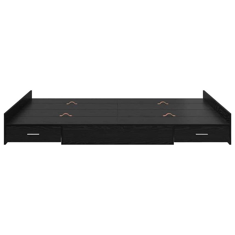 Casa si Gradina - Mobilier - Paturi si accesorii - Paturi - Cadru de pat cu depozitare cu sertar Stejar negru 140 x 190 cm - Infinity.ro
