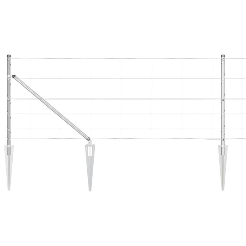 Casa si Gradina - Gradina si terasa - Garduri, panouri si accesorii - Gard de camp 0.8x50 m din otel galvanizat - Infinity.ro