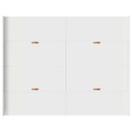 Casa si Gradina - Mobilier - Paturi si accesorii - Paturi - Cadru de pat cu depozitare cu sertar cu headboard cu depozitare Alb 140 x 200 cm - Infinity.ro