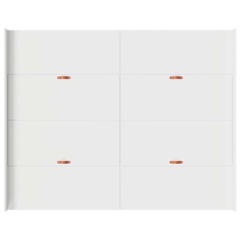 Casa si Gradina - Mobilier - Paturi si accesorii - Paturi - Cadru de pat cu depozitare cu sertar cu headboard cu depozitare Alb 140 x 200 cm - Infinity.ro
