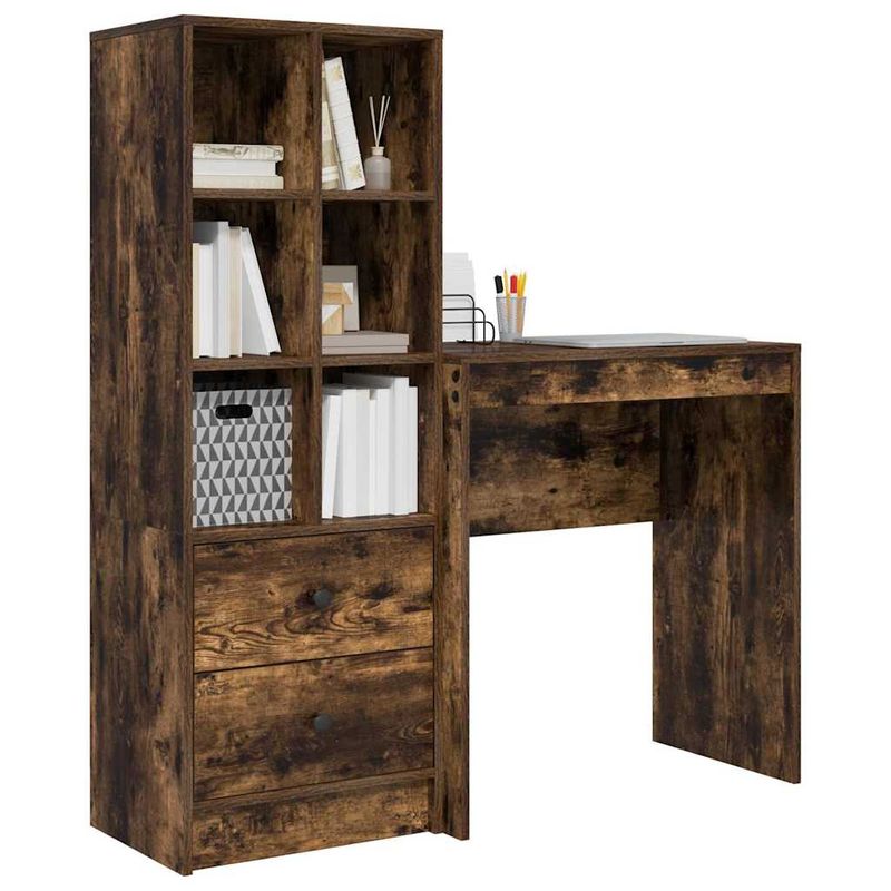 Casa si Gradina - Mobilier - Mese si birouri - Birouri - Birou cu depozitare Stejar afumat Lemn prelucrat - Infinity.ro