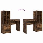 Casa si Gradina - Mobilier - Mese si birouri - Birouri - Birou cu depozitare Stejar afumat Lemn prelucrat - Infinity.ro