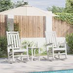 Casa si Gradina - Gradina si terasa - Mobilier exterior - Scaune si sezlonguri gradina - Set lounge 3 piese gradina  Alb HDPE - Infinity.ro