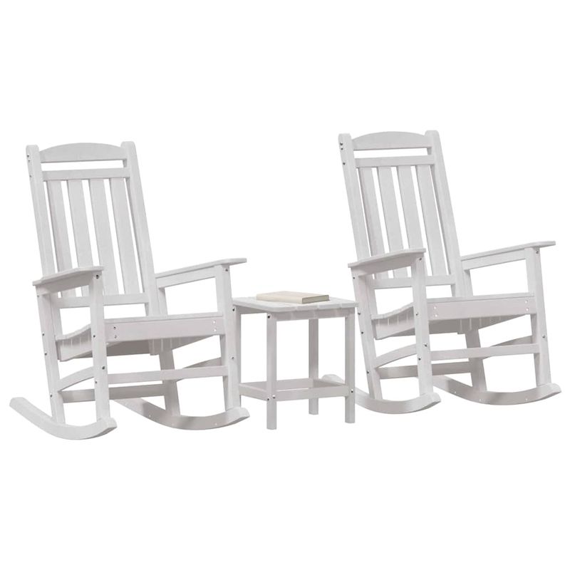 Casa si Gradina - Gradina si terasa - Mobilier exterior - Scaune si sezlonguri gradina - Set lounge 3 piese gradina  Alb HDPE - Infinity.ro