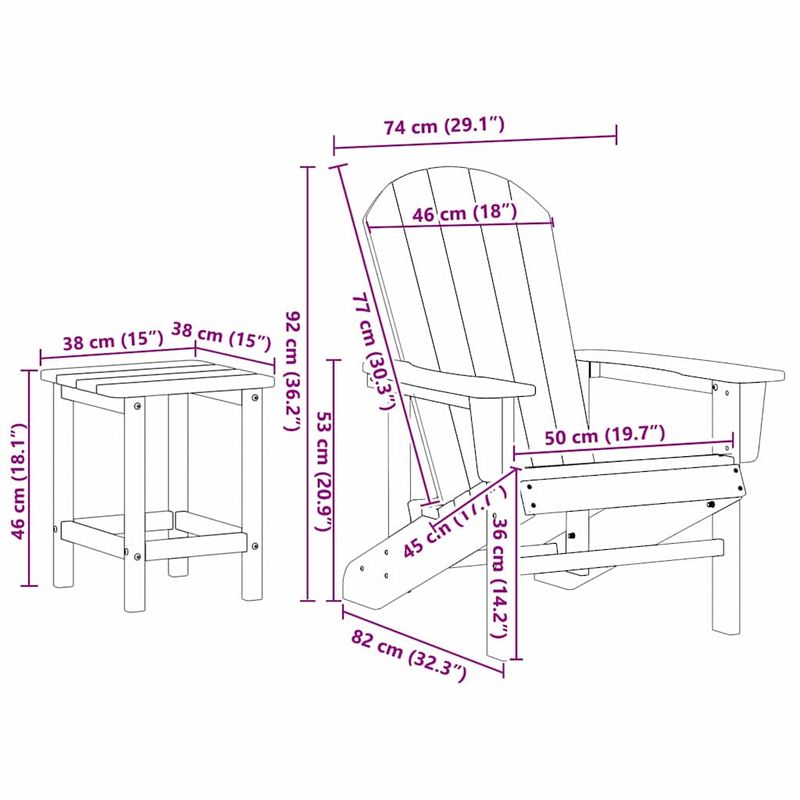 Casa si Gradina - Gradina si terasa - Mobilier exterior - Scaune si sezlonguri gradina - Set lounge gradina 3 piese  Alb HDPE - Infinity.ro