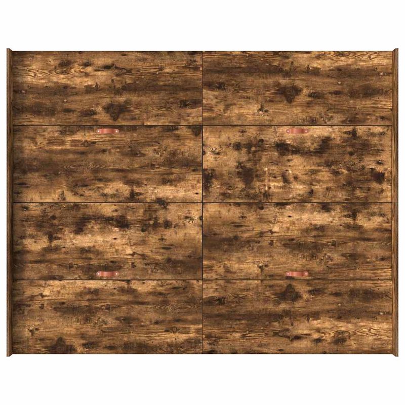 Casa si Gradina - Mobilier - Paturi si accesorii - Paturi - Cadru de pat cu depozitare Stejar afumat 135 x 190 cm Lemn - Infinity.ro