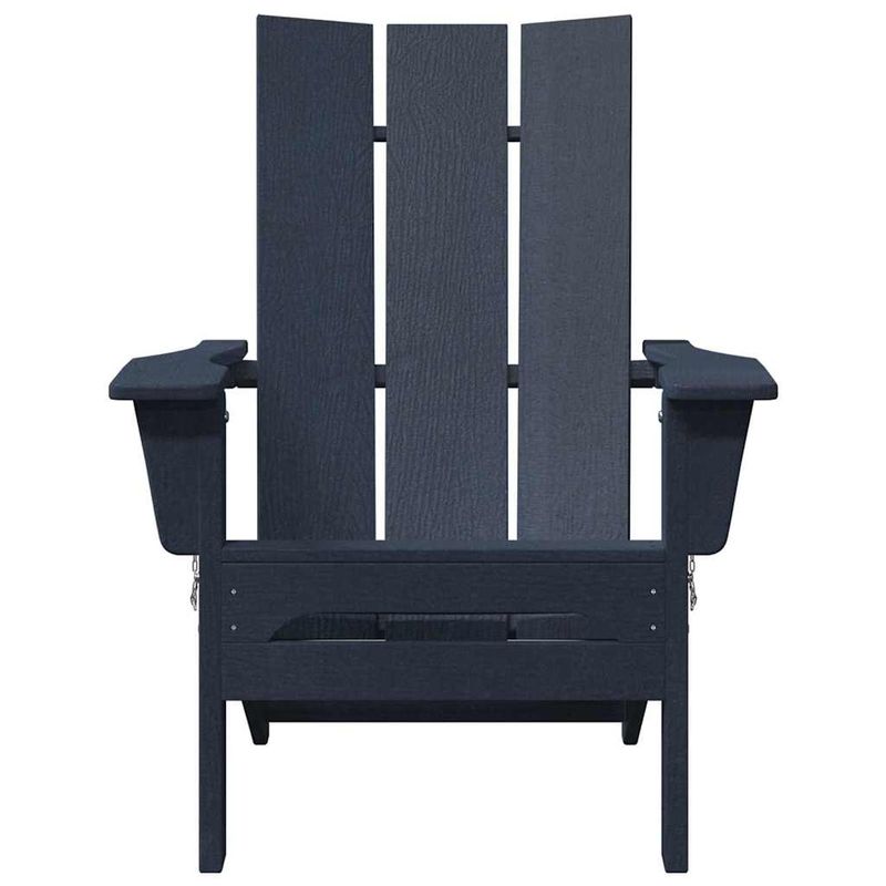 Casa si Gradina - Gradina si terasa - Mobilier exterior - Scaune si sezlonguri gradina - Scaune pliabile Adirondack  2 pcs Bleumarin 74.5x80.5x90 cm HDPE - Infinity.ro