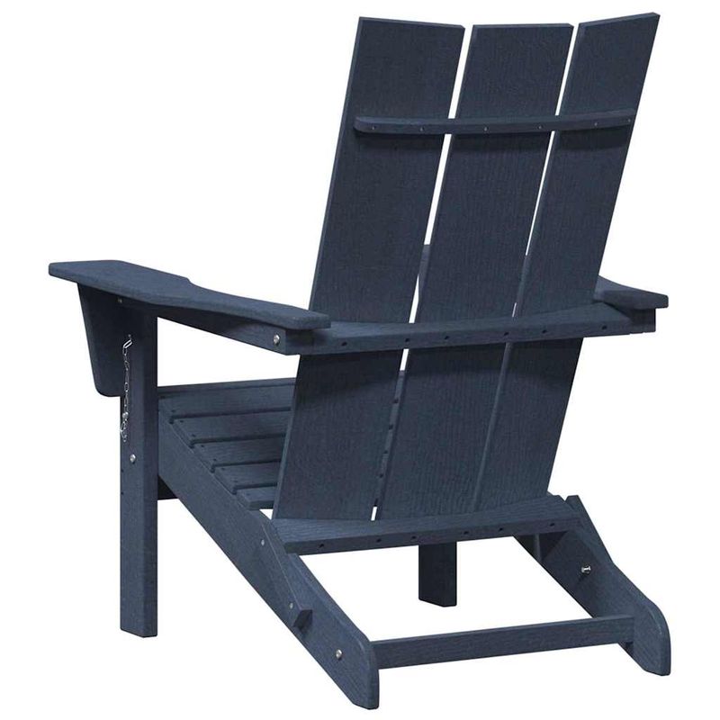 Casa si Gradina - Gradina si terasa - Mobilier exterior - Scaune si sezlonguri gradina - Scaune pliabile Adirondack  2 pcs Bleumarin 74.5x80.5x90 cm HDPE - Infinity.ro