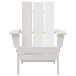 Casa si Gradina - Gradina si terasa - Mobilier exterior - Scaune si sezlonguri gradina - Scaune Adirondack pliabile  2 bucati Alb 74.5x80.5x90 cm HDPE - Infinity.ro