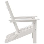 Casa si Gradina - Gradina si terasa - Mobilier exterior - Scaune si sezlonguri gradina - Scaune Adirondack pliabile  2 bucati Alb 74.5x80.5x90 cm HDPE - Infinity.ro