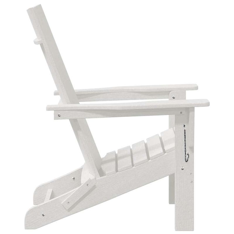 Casa si Gradina - Gradina si terasa - Mobilier exterior - Scaune si sezlonguri gradina - Scaune Adirondack pliabile  2 bucati Alb 74.5x80.5x90 cm HDPE - Infinity.ro