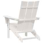 Casa si Gradina - Gradina si terasa - Mobilier exterior - Scaune si sezlonguri gradina - Scaune Adirondack pliabile  2 bucati Alb 74.5x80.5x90 cm HDPE - Infinity.ro