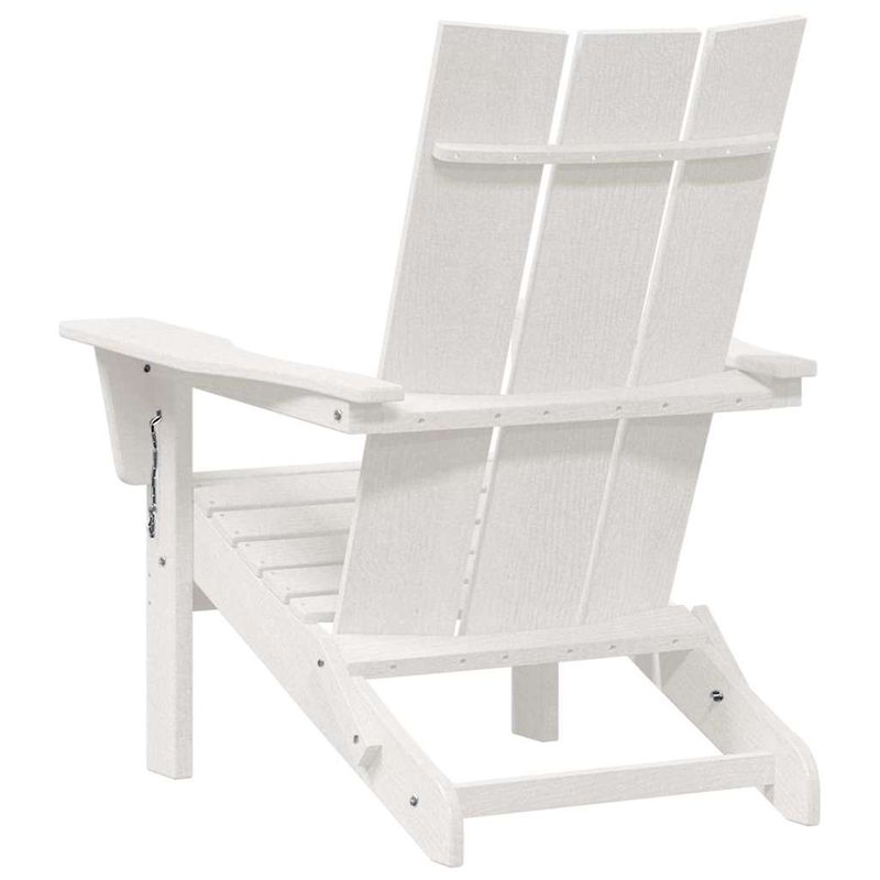Casa si Gradina - Gradina si terasa - Mobilier exterior - Scaune si sezlonguri gradina - Scaune Adirondack pliabile  2 bucati Alb 74.5x80.5x90 cm HDPE - Infinity.ro