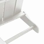 Casa si Gradina - Gradina si terasa - Mobilier exterior - Scaune si sezlonguri gradina - Scaune Adirondack pliabile  2 bucati Alb 74.5x80.5x90 cm HDPE - Infinity.ro