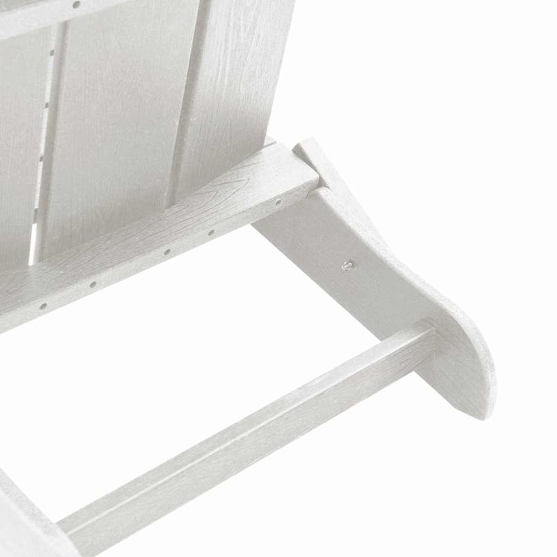 Casa si Gradina - Gradina si terasa - Mobilier exterior - Scaune si sezlonguri gradina - Scaune Adirondack pliabile  2 bucati Alb 74.5x80.5x90 cm HDPE - Infinity.ro