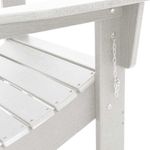 Casa si Gradina - Gradina si terasa - Mobilier exterior - Scaune si sezlonguri gradina - Scaune Adirondack pliabile  2 bucati Alb 74.5x80.5x90 cm HDPE - Infinity.ro